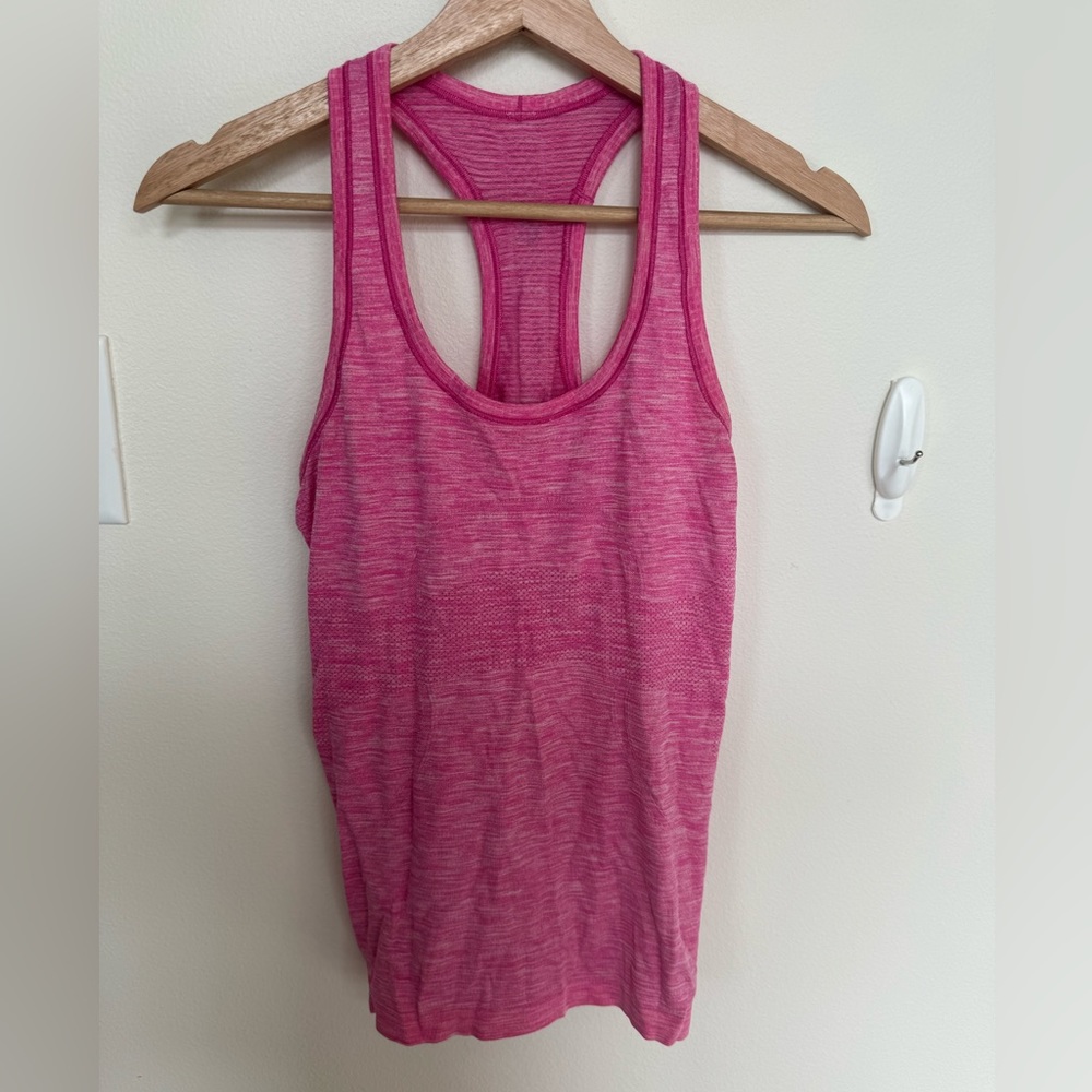 Lululemon hot pink swiftly tech racerback tank top. Size Small.